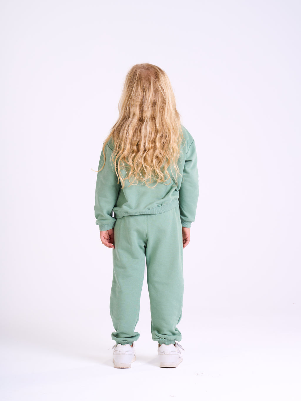 Unisex-  Cotton Sweat Set-Printed logo- Mint