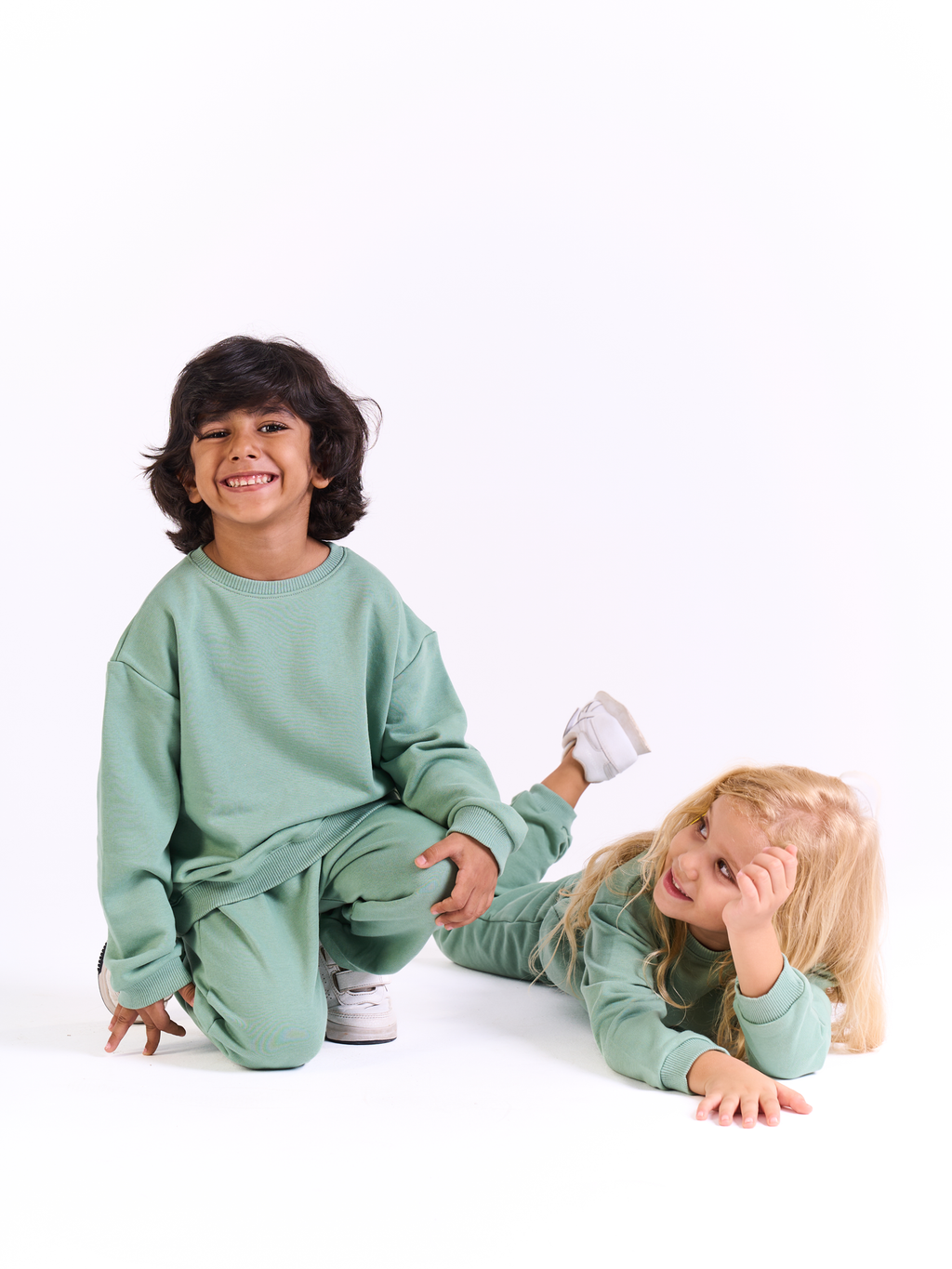 Unisex Cotton Sweatpants-Mint