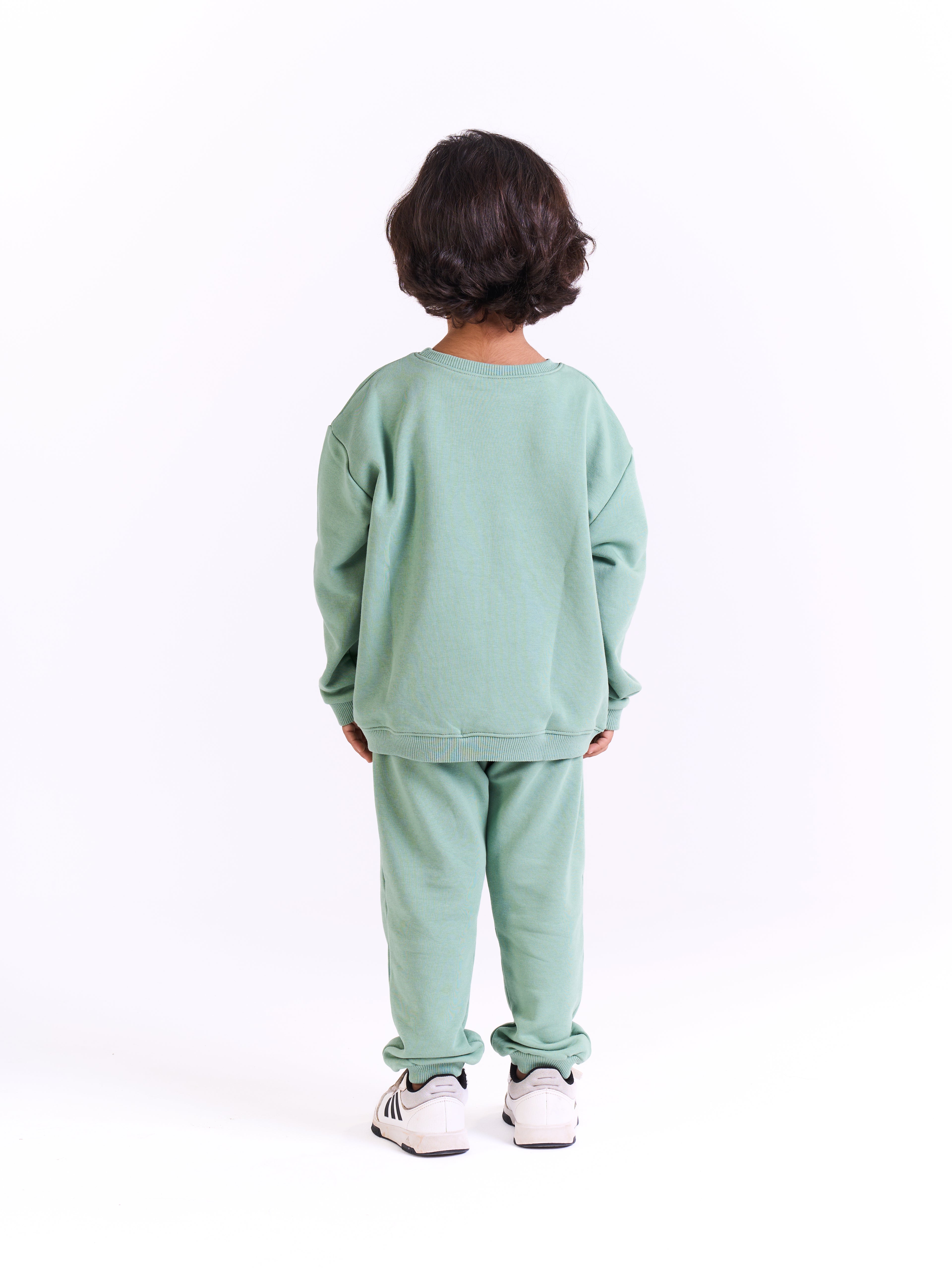 Unisex-Cotton Sweat Set -plain - Mint